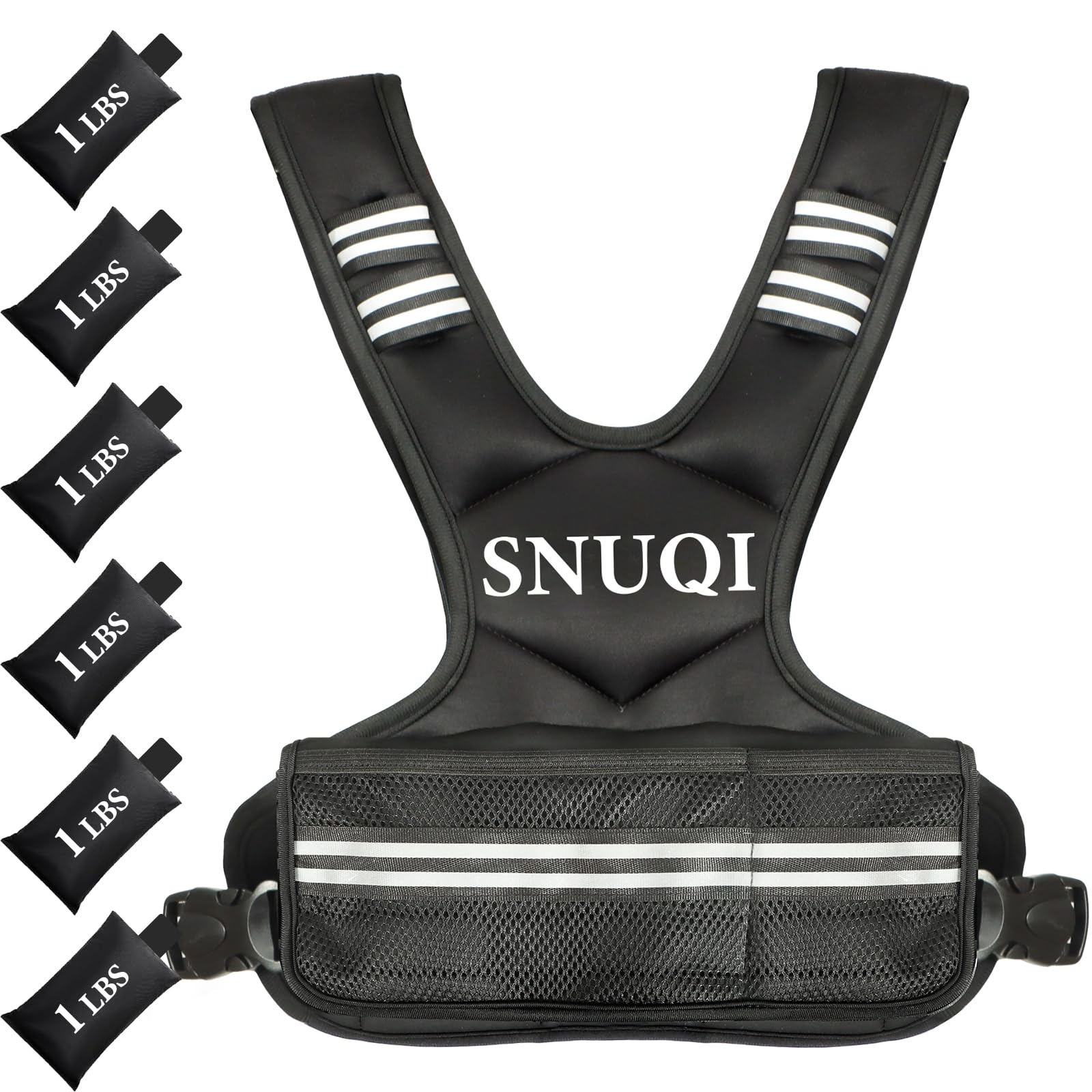 Adjustable Weighted Vest for Men and Women 4-10lbs 9-18lbs 20-32lbs Weighted Vest with 6 Ironsand Weights for Home