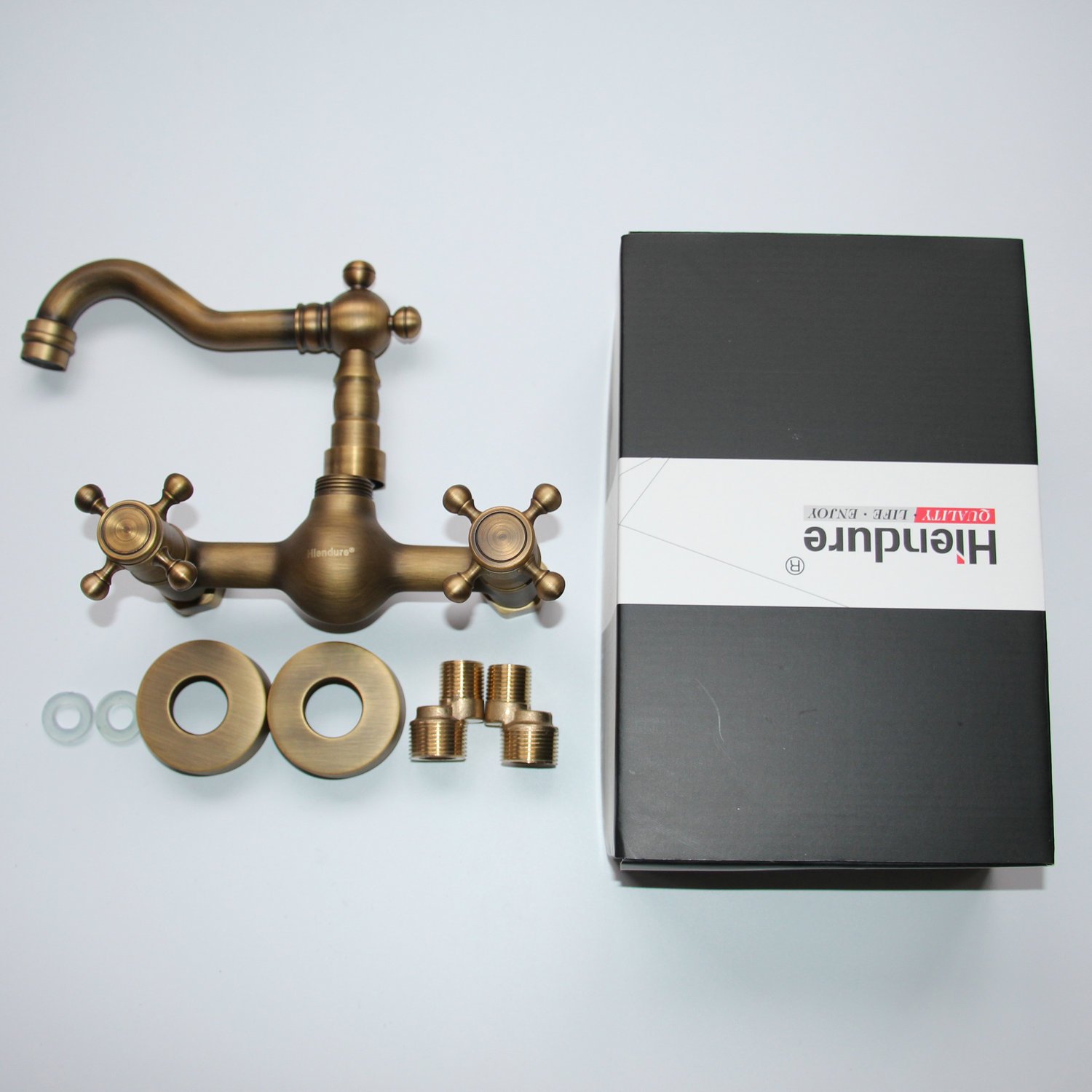 Rubinetto Cucina Monocomando Vintage In Ottone - Stile Classico Per Bagno E Cucina - Foto 8