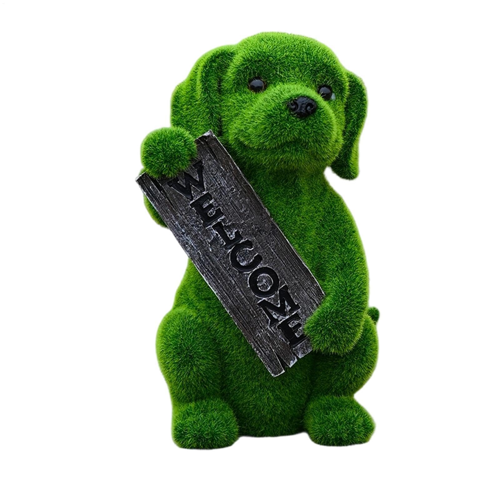 Statue pour chien d'extérieur anti-gel pour décorer un jardin sans entretien
