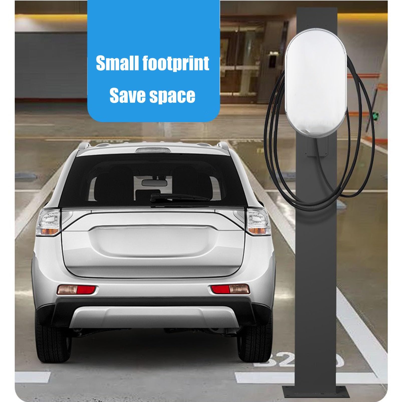 Generisch Ladesäulenständer für Elektrofahrzeuge – Robuste Stützstange für Ladestationen, langlebige Ladesäule aus Stahl für Elektrofahrzeuge, erhöhte Stabilität und Sicherheit