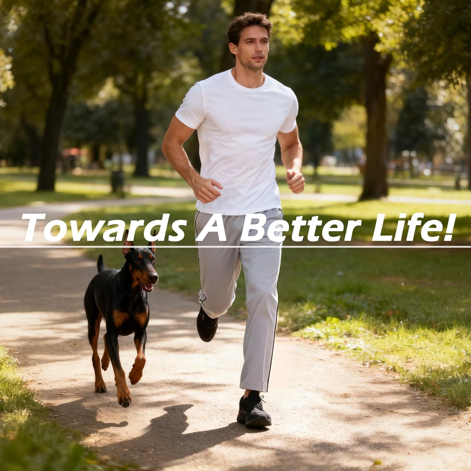 SACUIMAN 3 Pack Mens Athletic Sweatpants with Zipper Pockets,Workout Gym Running Jogging Training Pants for Men - Image 2