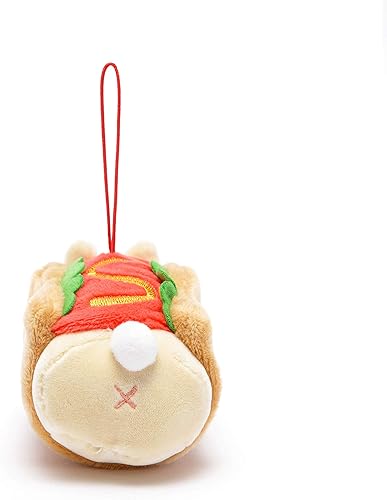 Miniatura 3 de Anirollz Llavero de peluche de 3 pulgadas con manta para panqueques, suave y esponjoso, adorno de conejo