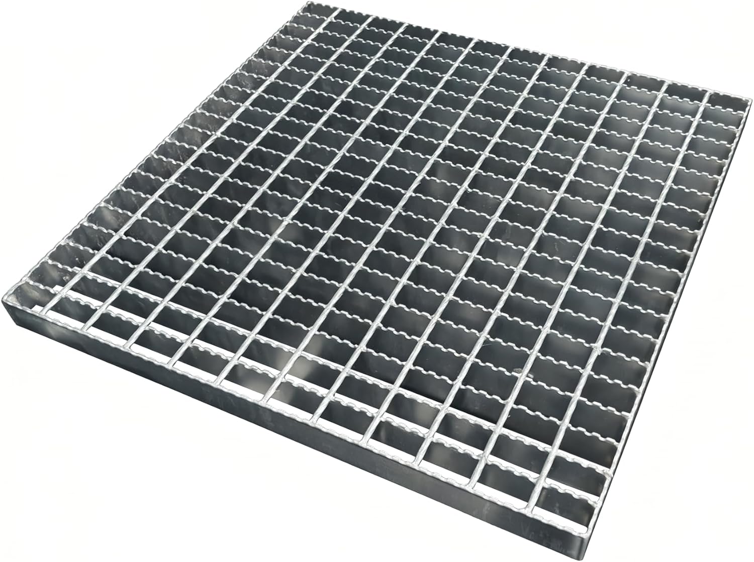 24in Galvanized Steel Driveway Drain Grate-B125 Anti Slip Metal Catch Basin Grate for 24" Concrete Catch Basin,Outdoor Drainage Grates for Garage,Sewer,Dowmspout,Factory(23.6x23.6 in)