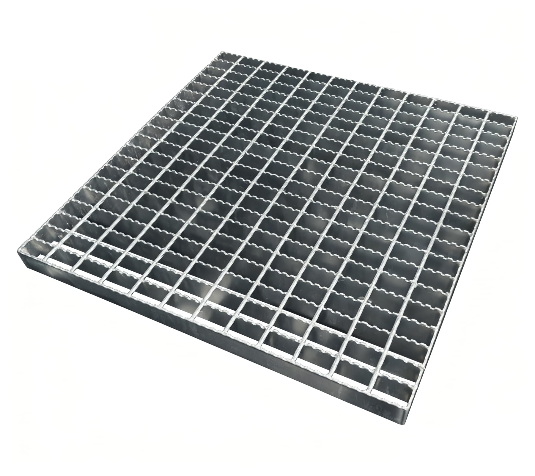 24in B125 Serrated Galvanized Steel Drain Grate (23.6x23.6 in)