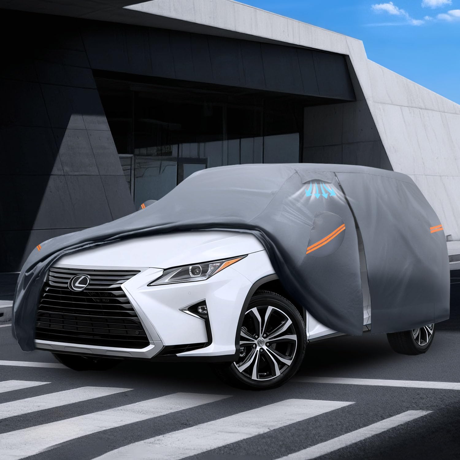 Waterproof RX350 RX 350 RX300 330 350L 2015-2026 Car Cover with Breathable Vents 2025 Upgrade Premium Covers with — view 8