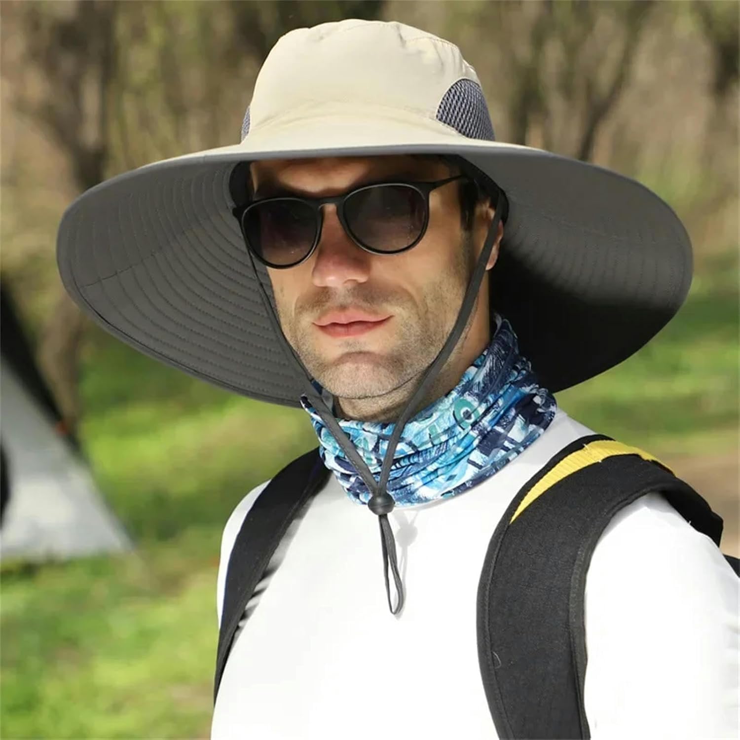 Cappello da Pescatore Circonferenza Grande Numero Cappello Uomo Estate Cappello da Sole per Esterni Cappello da Pescatore per Esterni Cappello da Pesca, DGN, circumference60-65cm