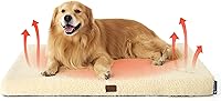 Vista 68 de Bedsure - Cama ortopédica extragrande para perros, con funda extraíble lavable, tapete de espuma con forma de huevera para jaula de mascota, apta