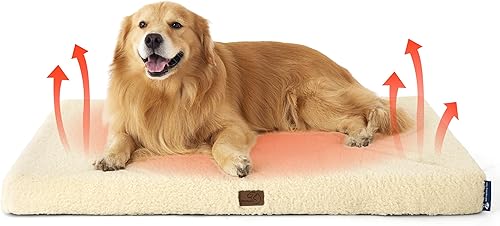 Miniatura 65 de Bedsure - Cama grande para perros para jaula - Camas planas y cómodas para mascotas con funda extraíble y lavable, alfombrilla ortopédica de espuma