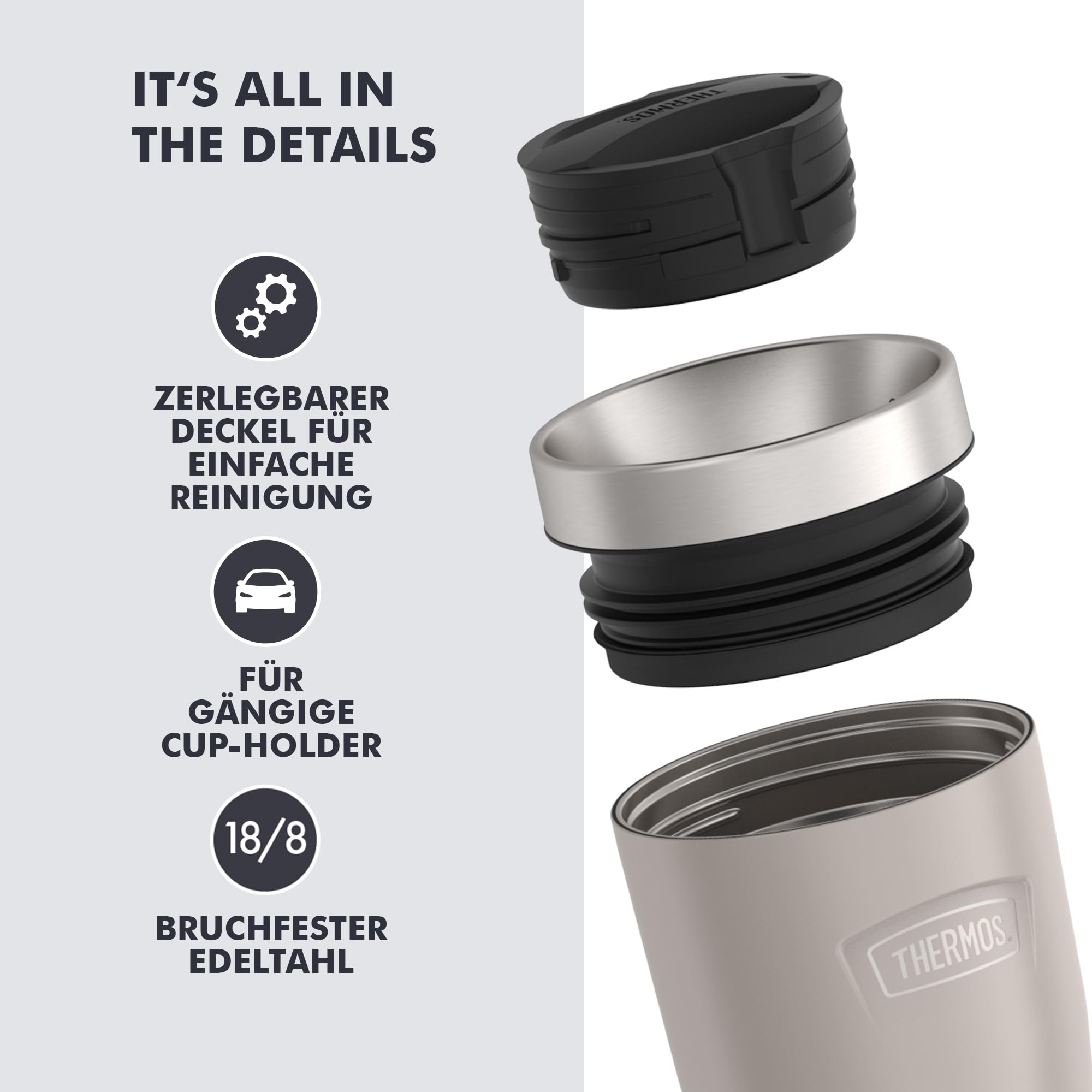 Thermos Icon Tumbler Sand Stone 0.47 L - Termos Dünyası