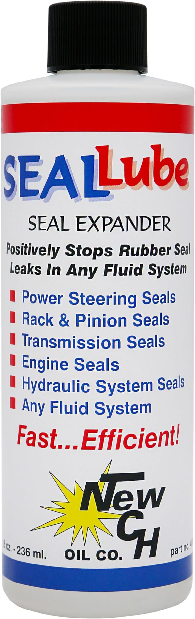 Stops Leaks: Gasoline Engines, Diesel Engines, Automatic Transmissions, Manual Transmissions, Power Steering, Rack and Pinion, Differentials and Hydraulic Systems - 8 oz.