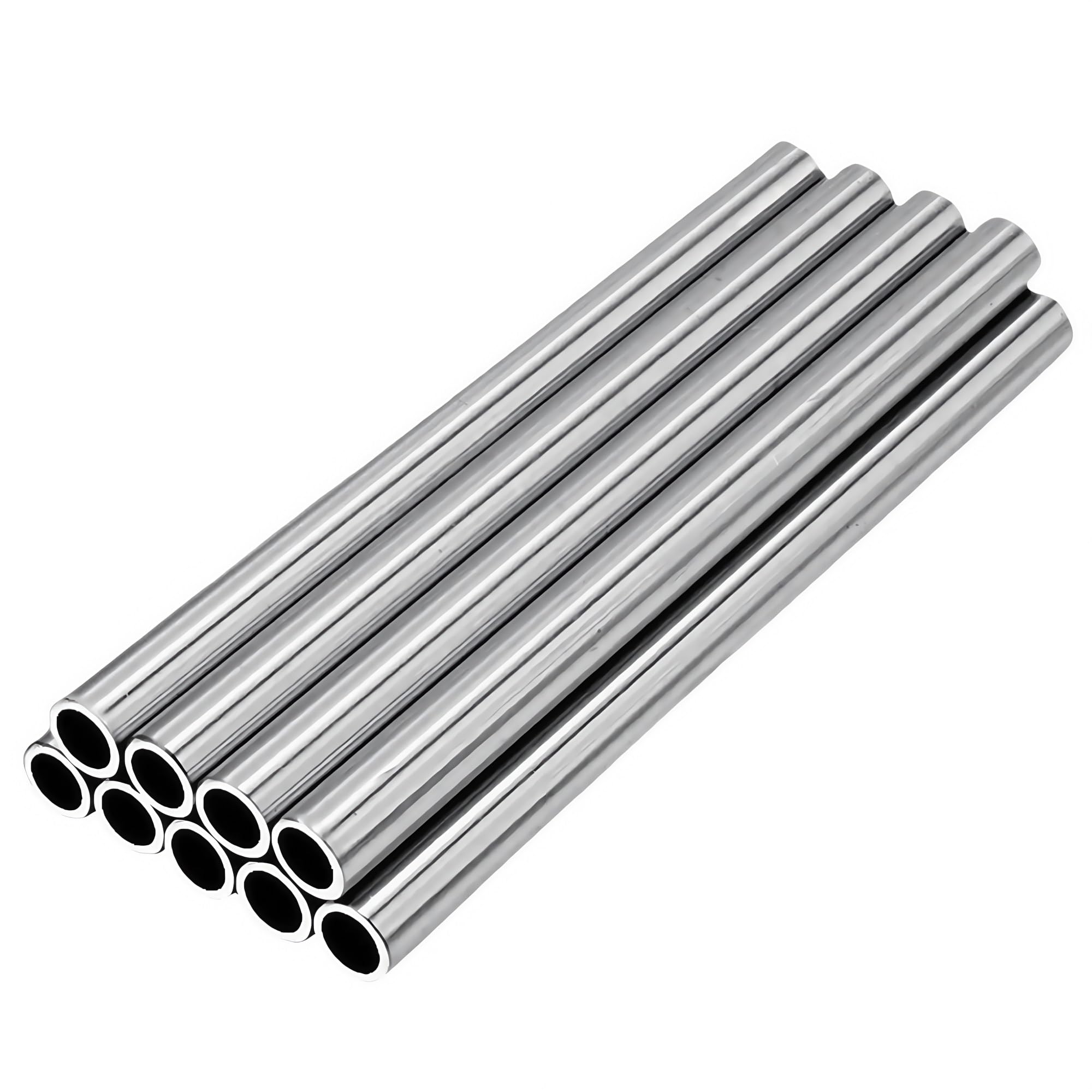 Tube rigide en cuivre métallique, refroidissement par eau, chromé TG12 TG14 TG16, tube creux en métal, longueur 49 cm, 1 pièce(14mm)