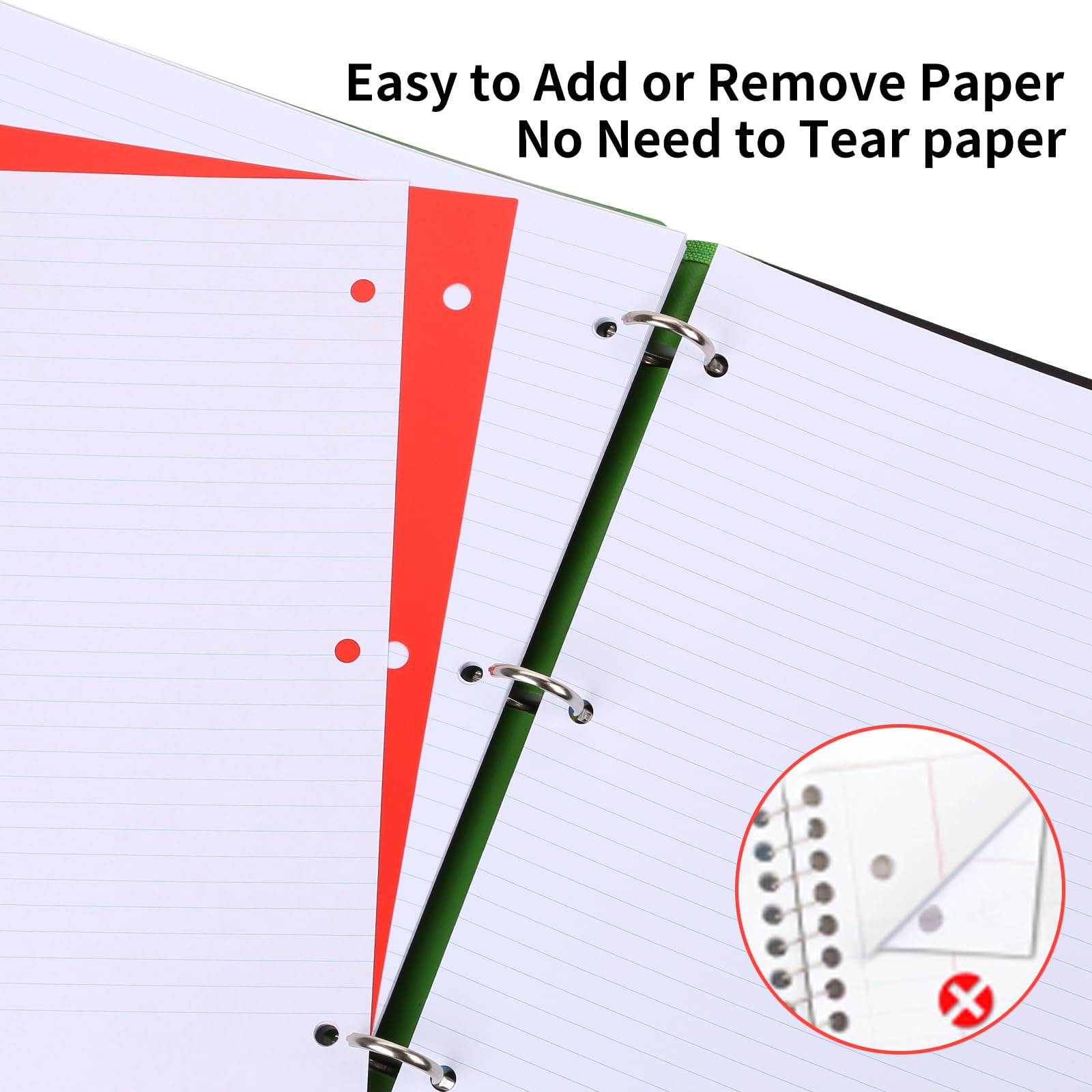 Snapklik.com : Tashkummy Pivotable Refillable Notebook, 1 Inch 3 Ring ...