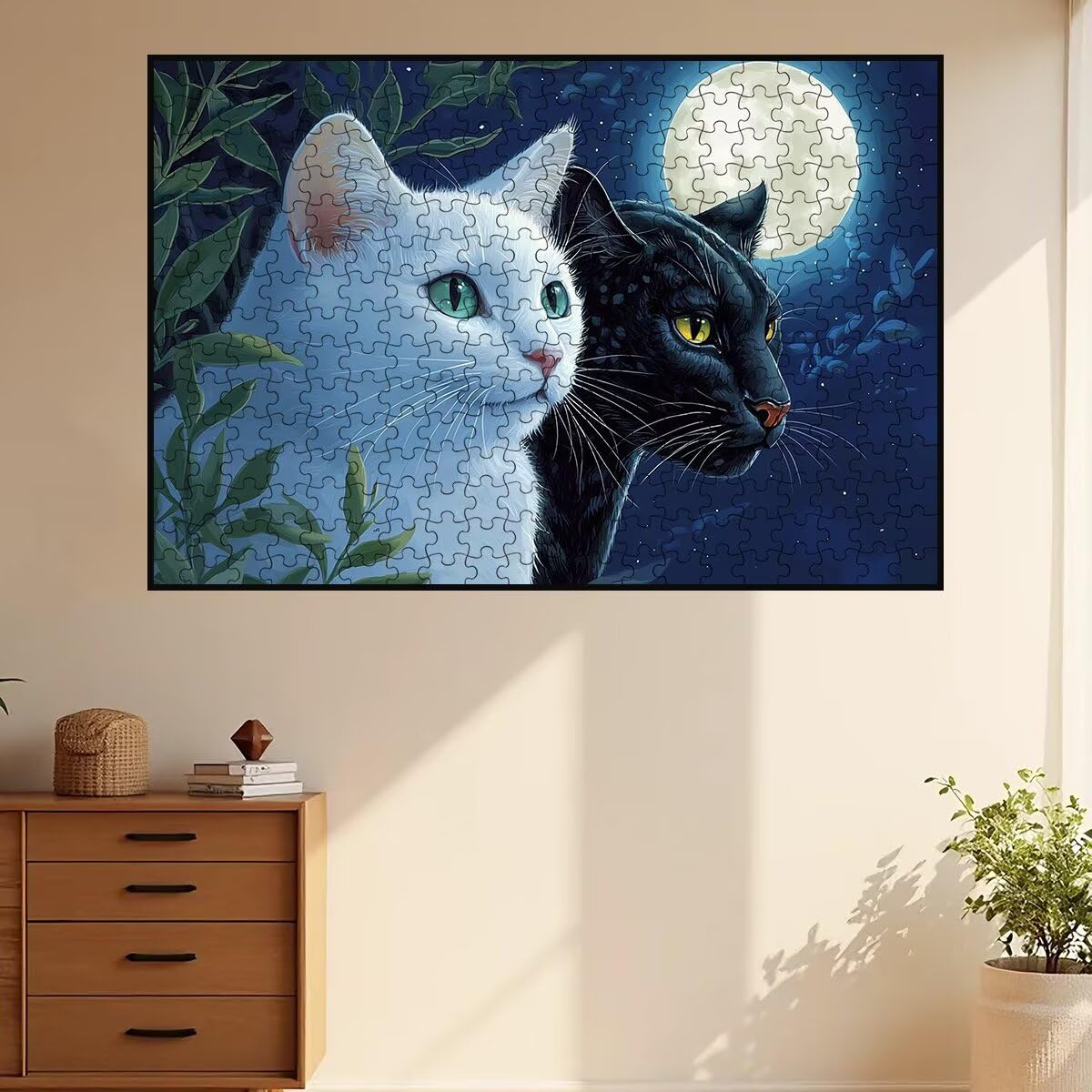 Puzzle 2000 Piezas Adultos Gato, Rompecabezas Adultos Leopardo, Clásico Puzzles Adultos Desafiante para Toda la Familia, Juguetes Rompecabezas Letras en la Parte Posterior, Regalo Hombre Decor -3371