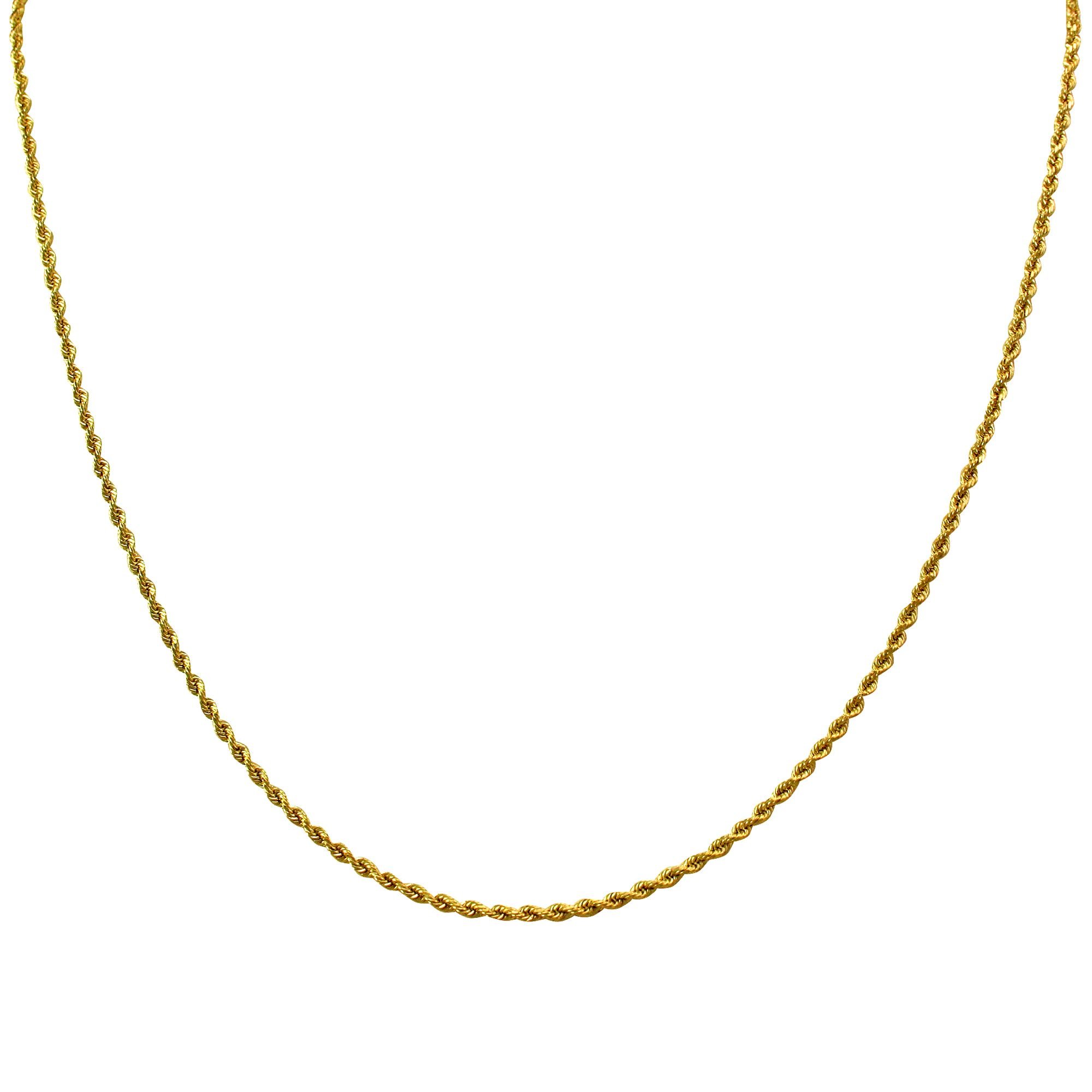 Cozmos Solid Chains1mm thick 14k gold plated on solid sterling silver 925 Italian ROPE chain necklace bracelet anklet with lobster claw clasp - 15, 20, 25, 30, 35, 40, 45, 50, 55, 60, 65, 70, 75, 80, 85, 90, 95, 100cm