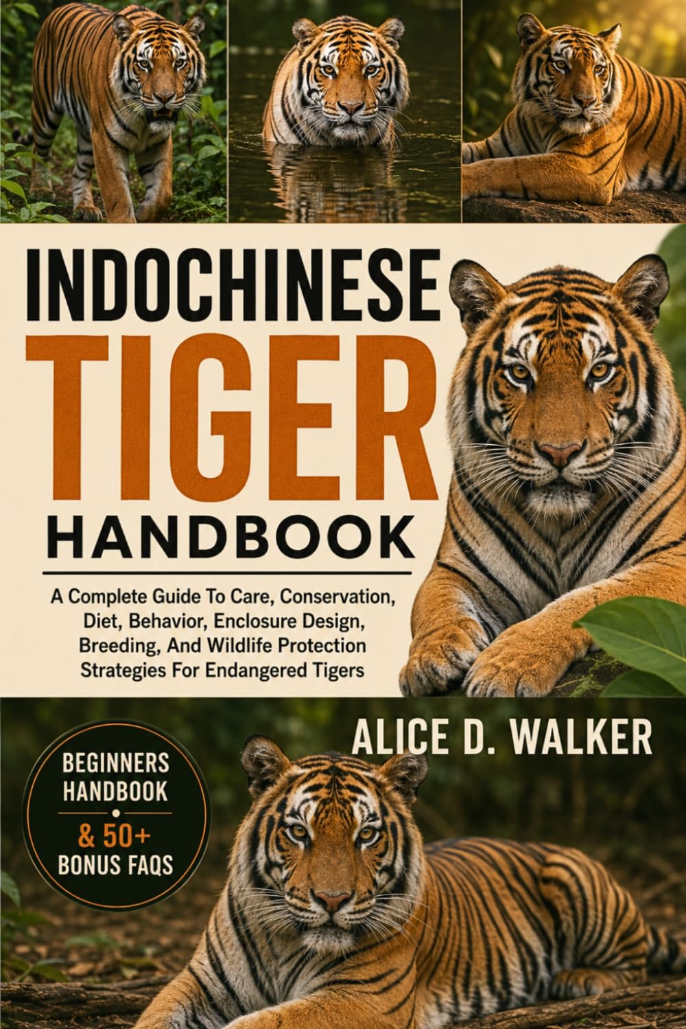 INDOCHINESE TIGER HANDBOOK: A Complete Guide To Care, Conservation, Diet, Behavior, Enclosure Design, Breeding, And Wildlife Protection Strategies For Endangered Tigers