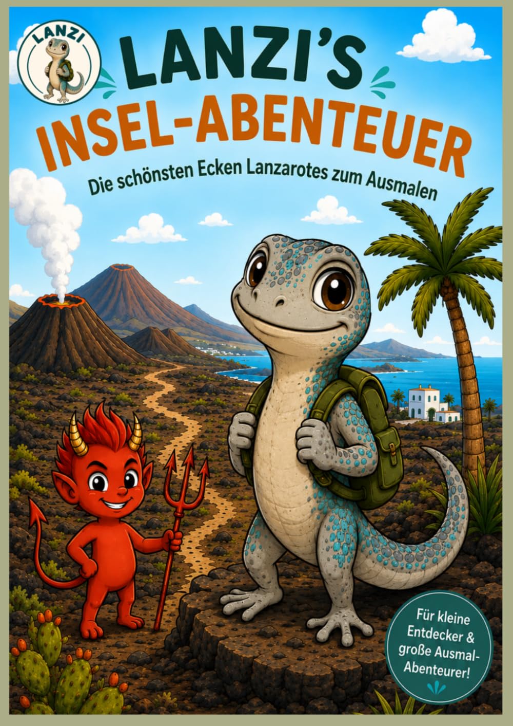 Lanzi’s Insel-Abenteuer: Die schönsten Ecken Lanzarotes zum Ausmalen