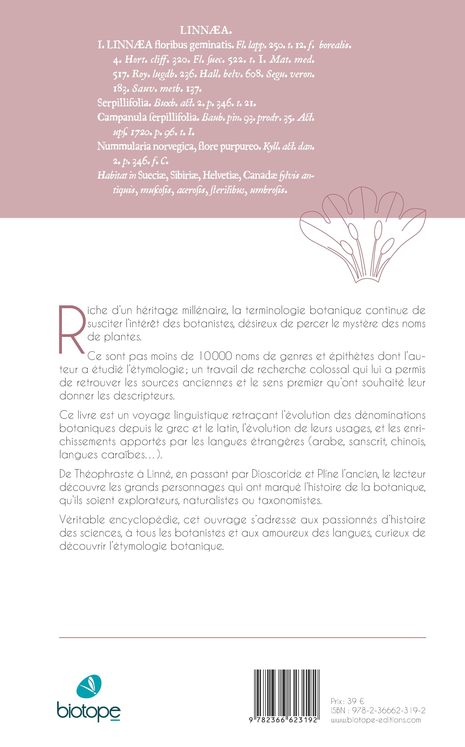 Etymologia botanica, dictionnaire des noms latins des plantes