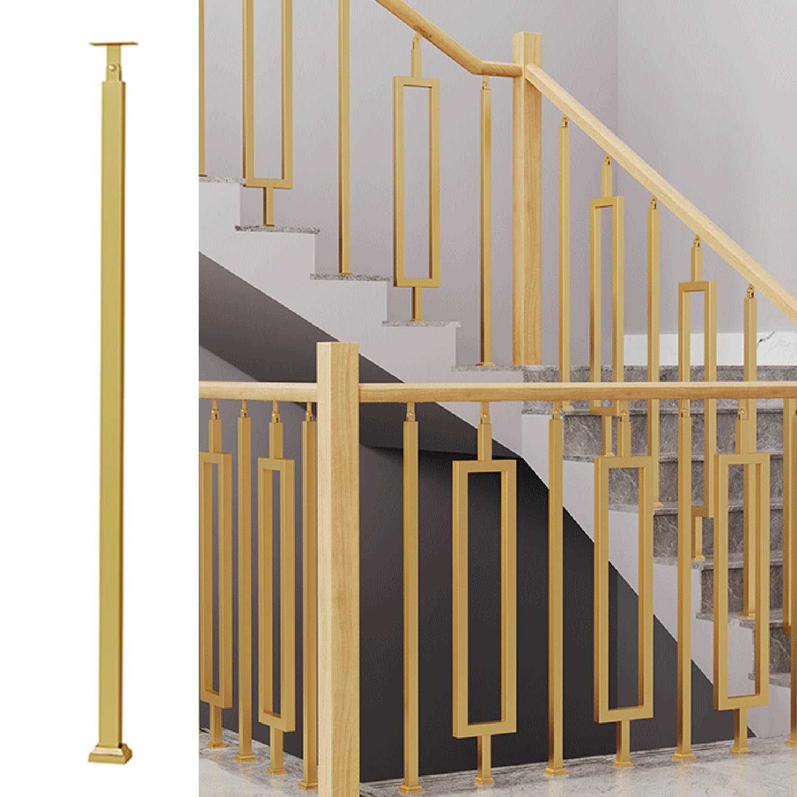 Metalowe balustrady białe i czarne wrzeciona DIY do wewnątrz grudnia balkony werandy strychy łatwe w (125 cm)