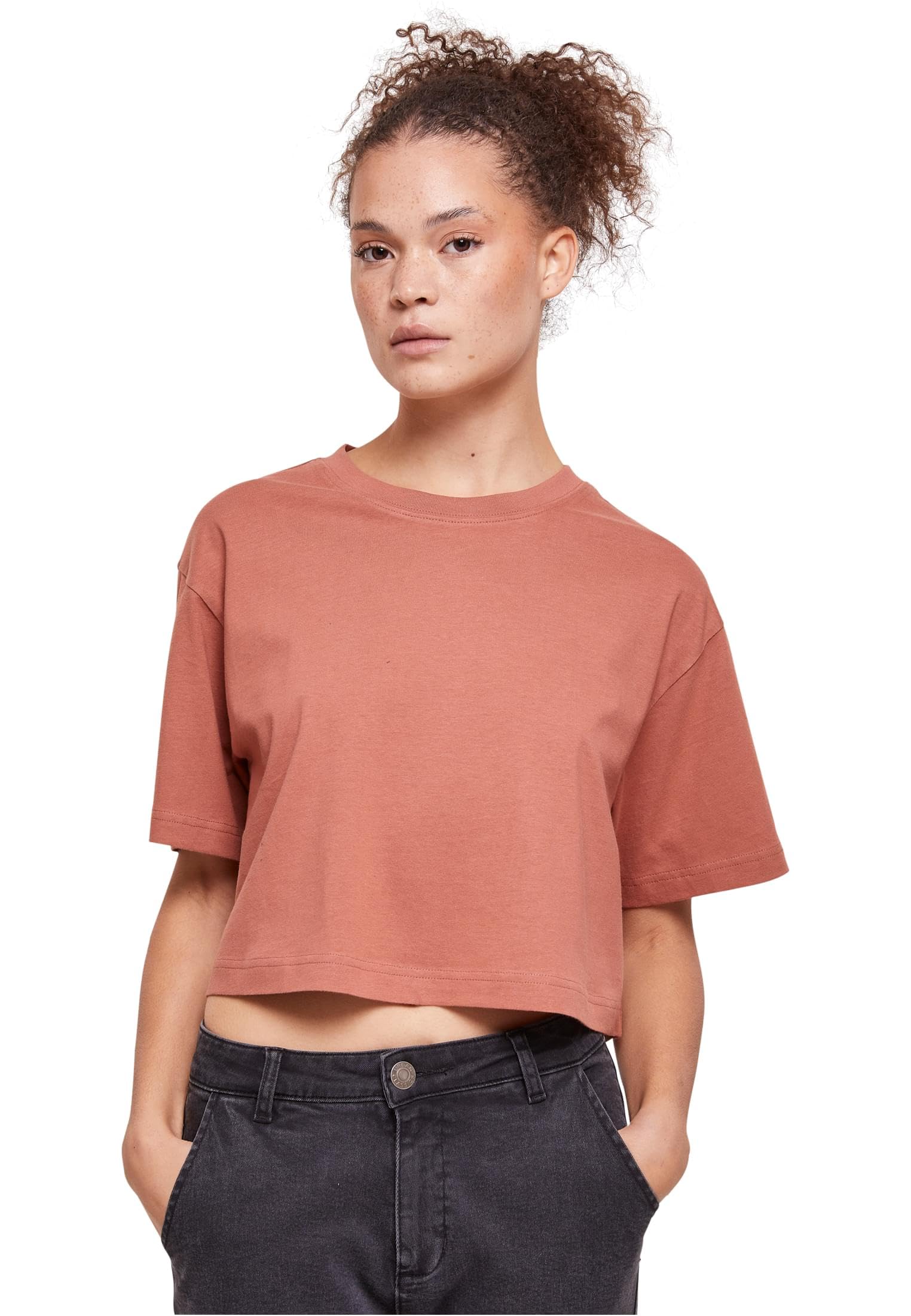 Urban Classics Women's Ladies Short Oversized Tee T-Shirt, Terracotta, XXXXXL