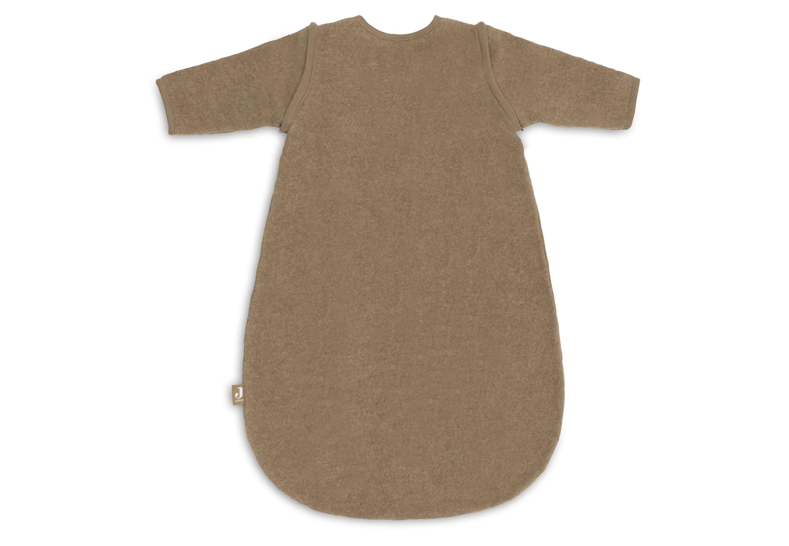 Jollein Śpiwór niemowlęcy z wełny, 90 cm, od 2,0 do 2,5 TOG, 100% wełna z merynosów, zdejmowane rękawy, regulacja temperatury, certyfikat Öko-Tex, Hazel