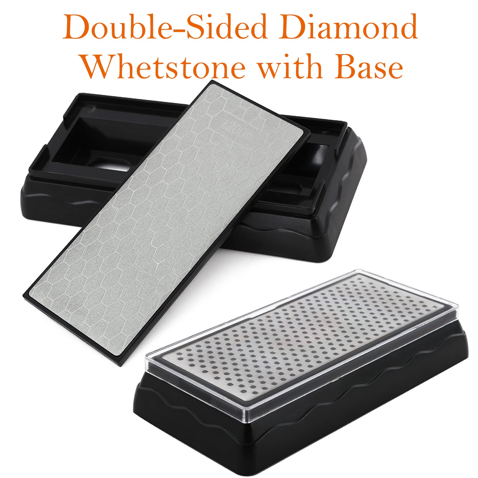 SHARPAL 121N Pierre à aiguiser diamantée à double grain pour affûter les couteaux Chasse Outdoor Couteaux Aiguiseur d'outils de jardinage (grain grossier/extra fin 325/1200) : Sharpal SHARPAL 121N Pierre à aiguiser diamantée à double grain pour affûter les couteaux Chasse Outdoor Couteaux Aiguiseur d'outils de jardinage (grain grossier/extra fin 325/1200) : Sharpal