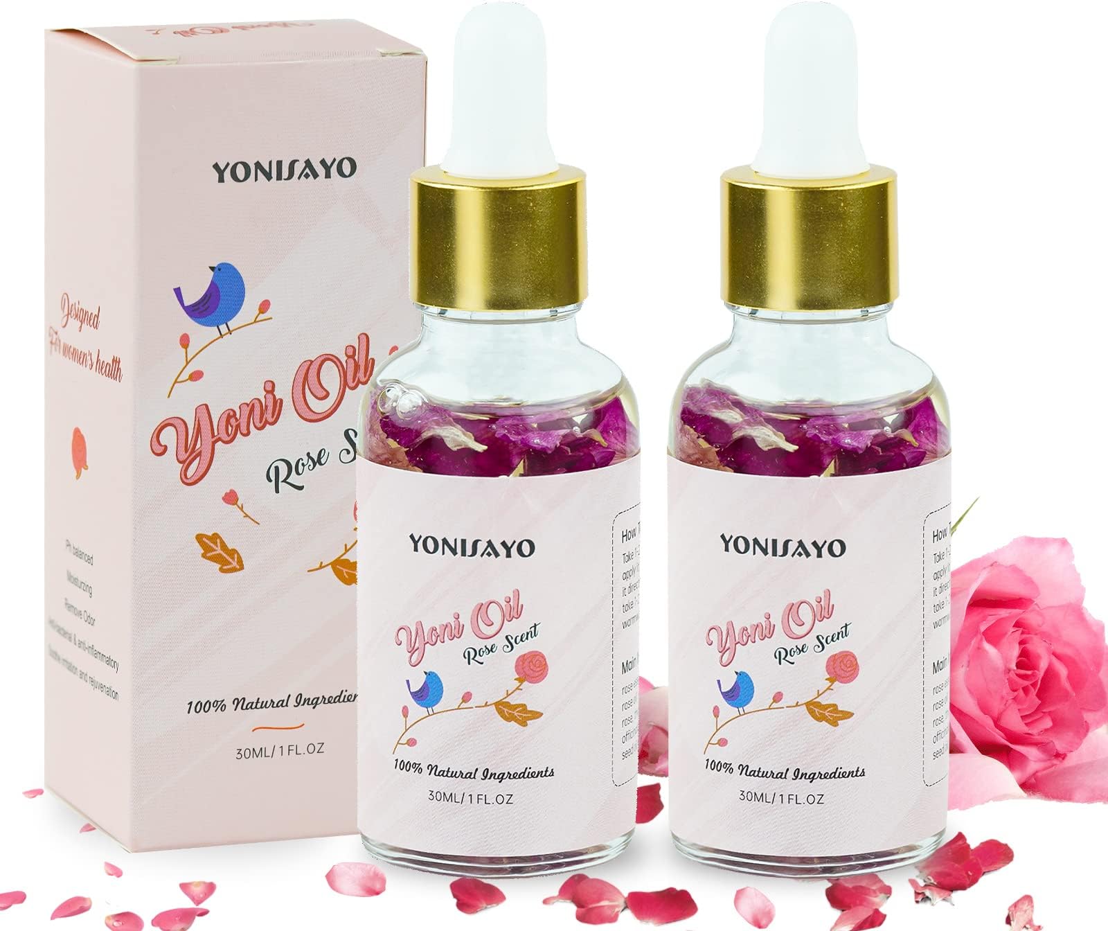 2 Packs Yoni Essential Oil for Women, All Natural Feminine