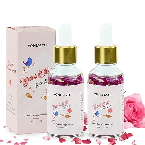 Paquete de 2 aceites esenciales de Yoni totalmente naturales para mujeres aceite femenino equilibrado para mujeres desodorante íntimo y elimina el