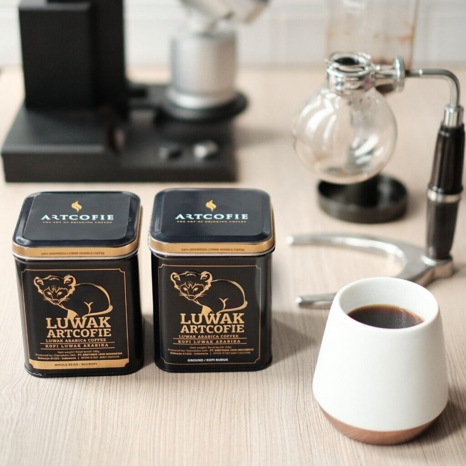 Luwak Artcofie, Luwak Arabica Coffee, Kopi Luwak Arabika, Ground