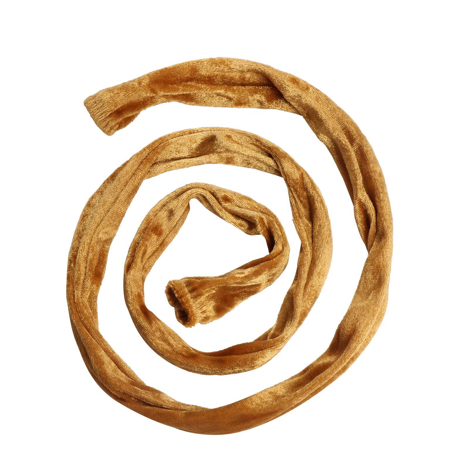 Giluta2 Pack Cord & Chain Cover 4 feet Velvet Type Fabric, Use for Chandelier Pendant Lighting Chain, Cable Management, Rich Gold