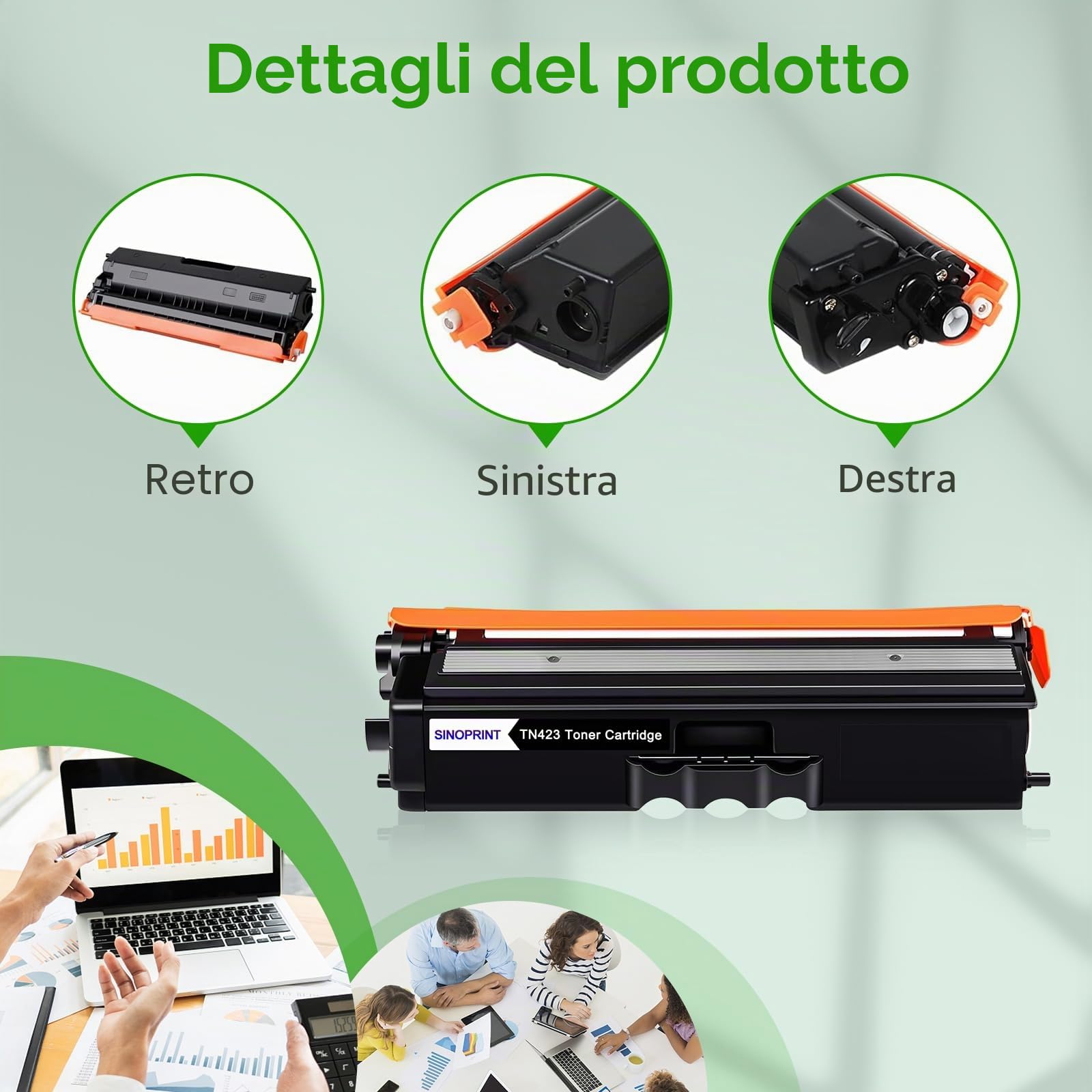 TN423 Cartuccia Toner Compatibile per Brother TN423 TN423BK TN 423 TN-421 TN421 per Cartucce Stampante MFC-l8690CDW Brother HL-L8260CDW MFC-L8690CDW HL-L8360CDW MFC-L8900CDW DCP-L8410CDW