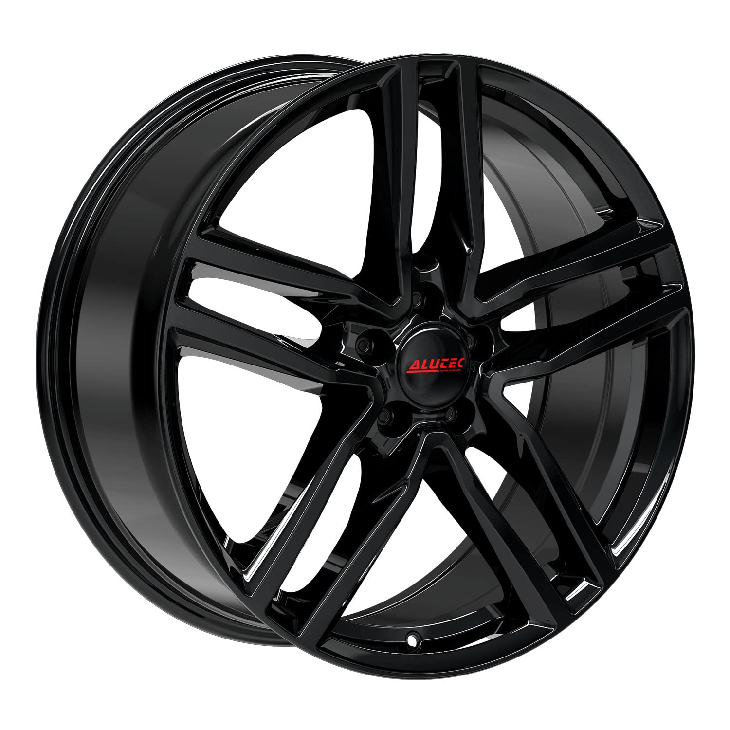 4 x Alutec felgi Ikenu 8.0Jx18 ET45 5 x 108 cm, diamentowo-czarne, kompatybilne z Peugeot 3008 3008 Hybrid 308 407 5008 508 607 Partner