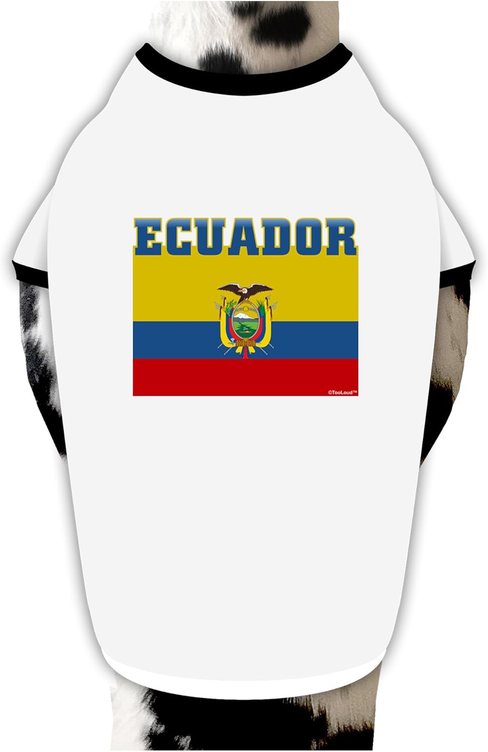 TOOLOUD Ecuador Flag Dog Shirt