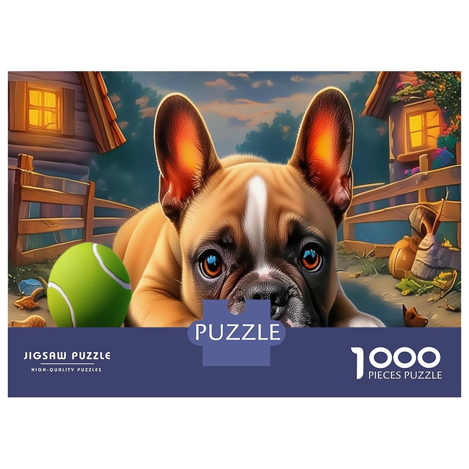 Puzzle de Boston Terrier de 1000 piezas: supera el aburrimiento con un desafío difícil 8