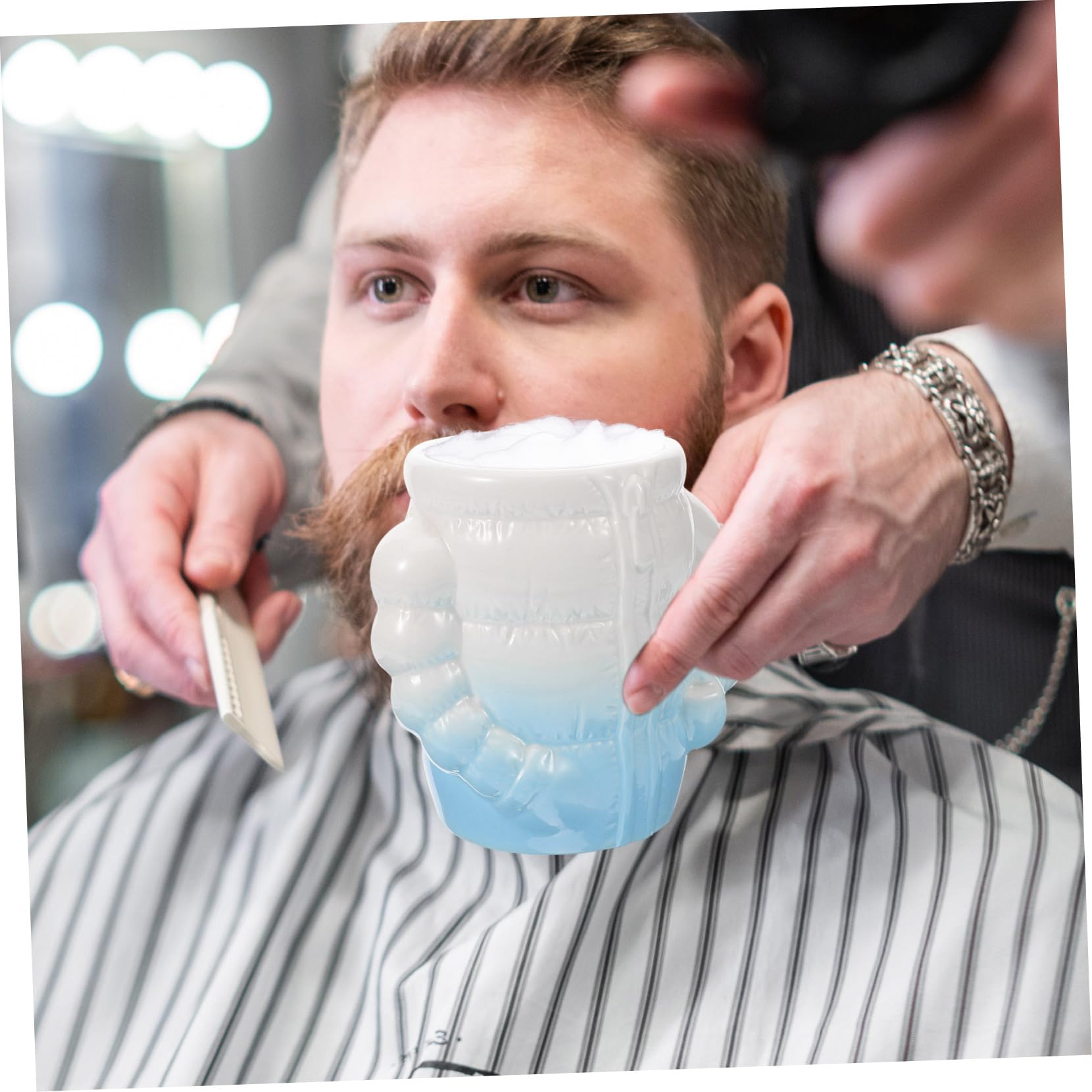 FRCOLOR 3 Piezas De Crema De Afeitar Cuenco De Espuma Jabón De Afeitar Herramienta De Para Hombres Suministros De Cuenco De Reutilizable De