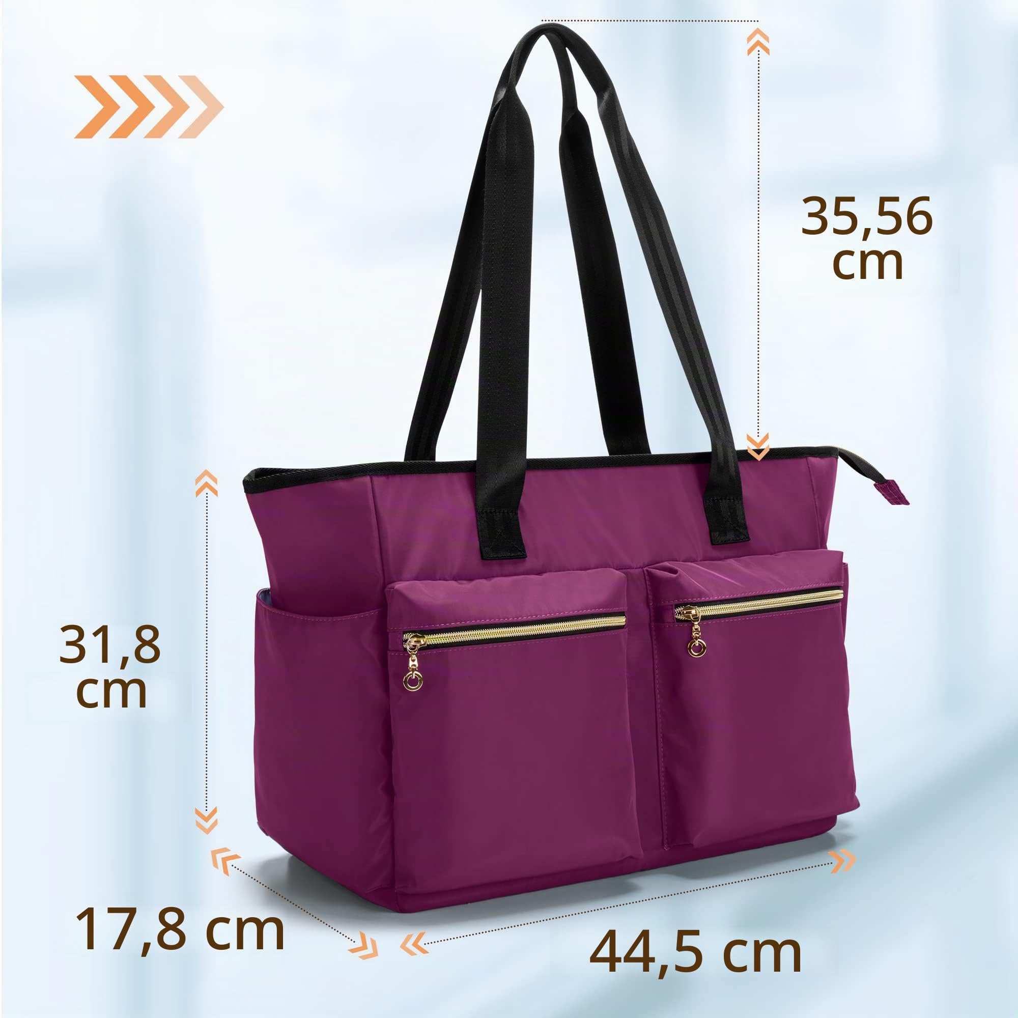 Damero Sac d'infirmière pour Fournitures de Travail, Sacs Médicaux avec Pochette pour Ordinateur Portable pour Infirmière, Étudiants et Médecins, Rose