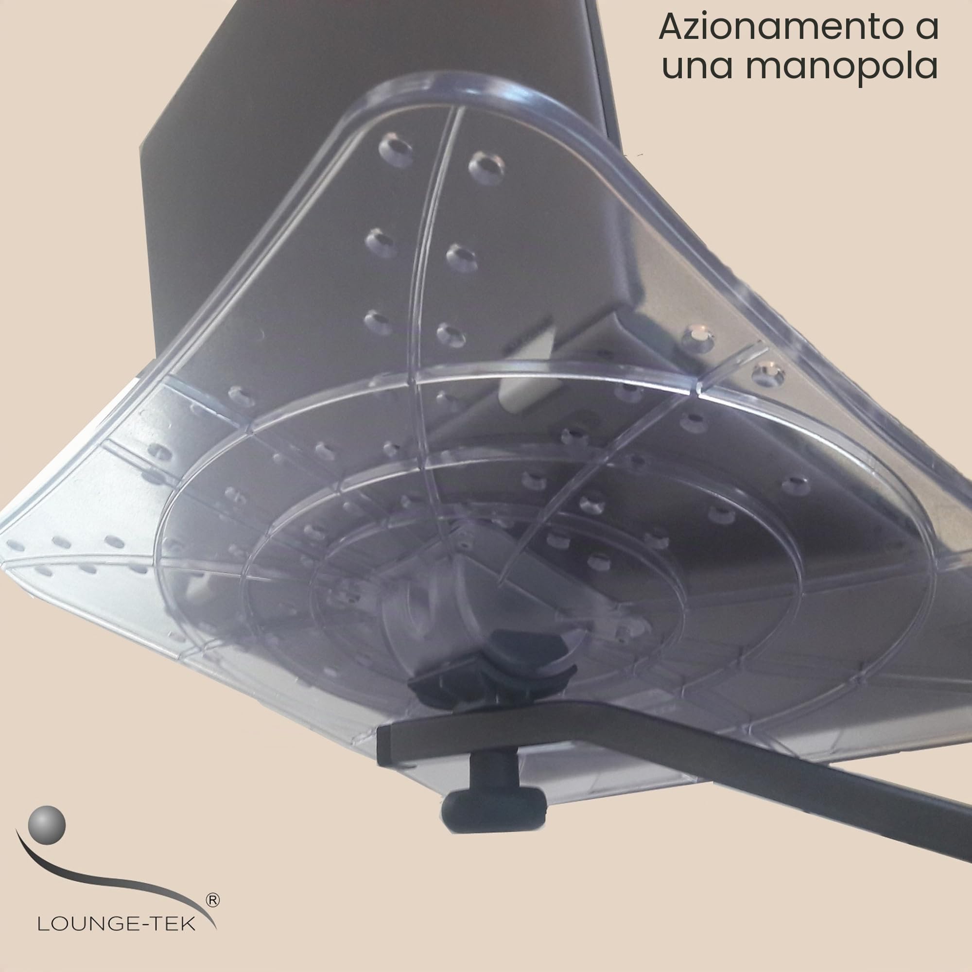 Lounge-book Crystal - Supporto ergonomico regolabile per Notebook e Laptop
