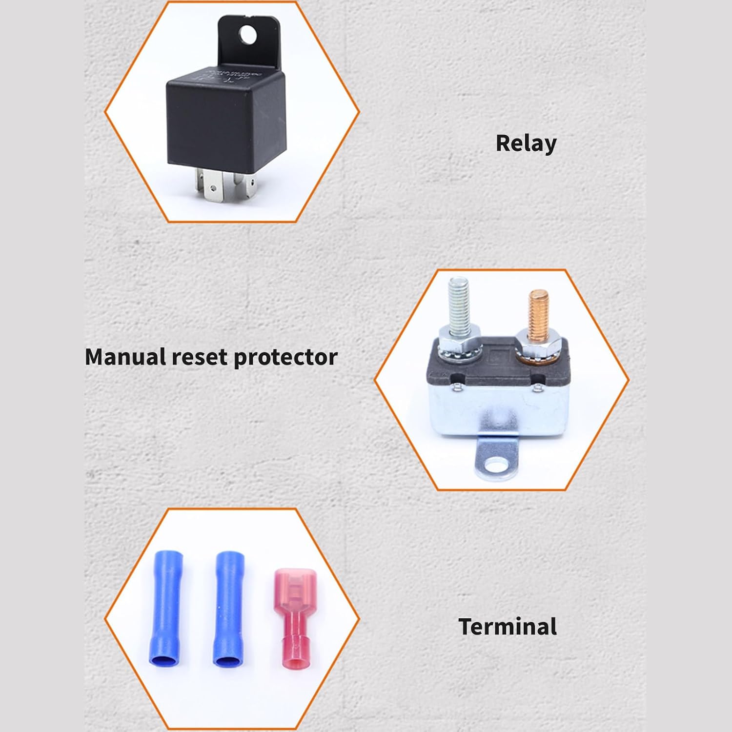 12V 4 Wire Electric Engine Grounding Relays Switches for Automotive Fan Thermostat Control Installation