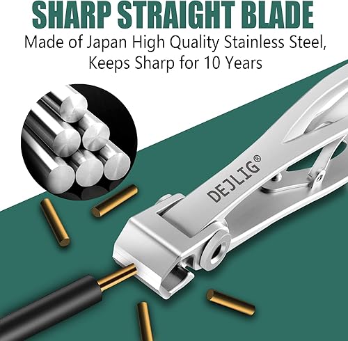 Miniatura 4 de Cortaúñas gruesas para adultos mayores, cortaúñas grandes para uñas gruesas de los pies, mango largo, cortaúñas resistentes para uñas gruesas para