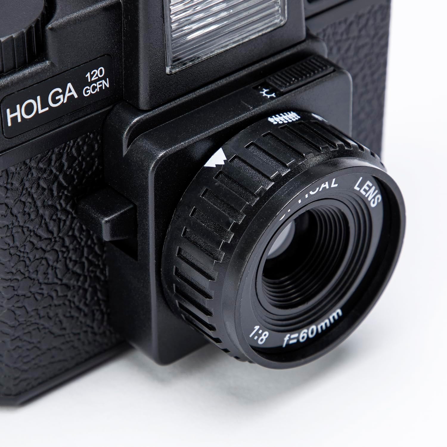 Anton & Holga 120GCFN Rollfim Camera Black Optical Glass Lens (Film Not Included)
