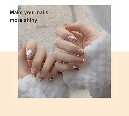 Miniatura 4 de KINNO - Escamas doradas color 2.5 imitación oro, plata, color 0 cobre real, 3 botellas de láminas metálicas para pintar artes y manualidades, arte