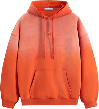 Aelfric Eden Essential Hoodies For Men Acid Wash Gradient Oversized Heavyweight Cotton Plain Hooded Sweatshirt Unisex