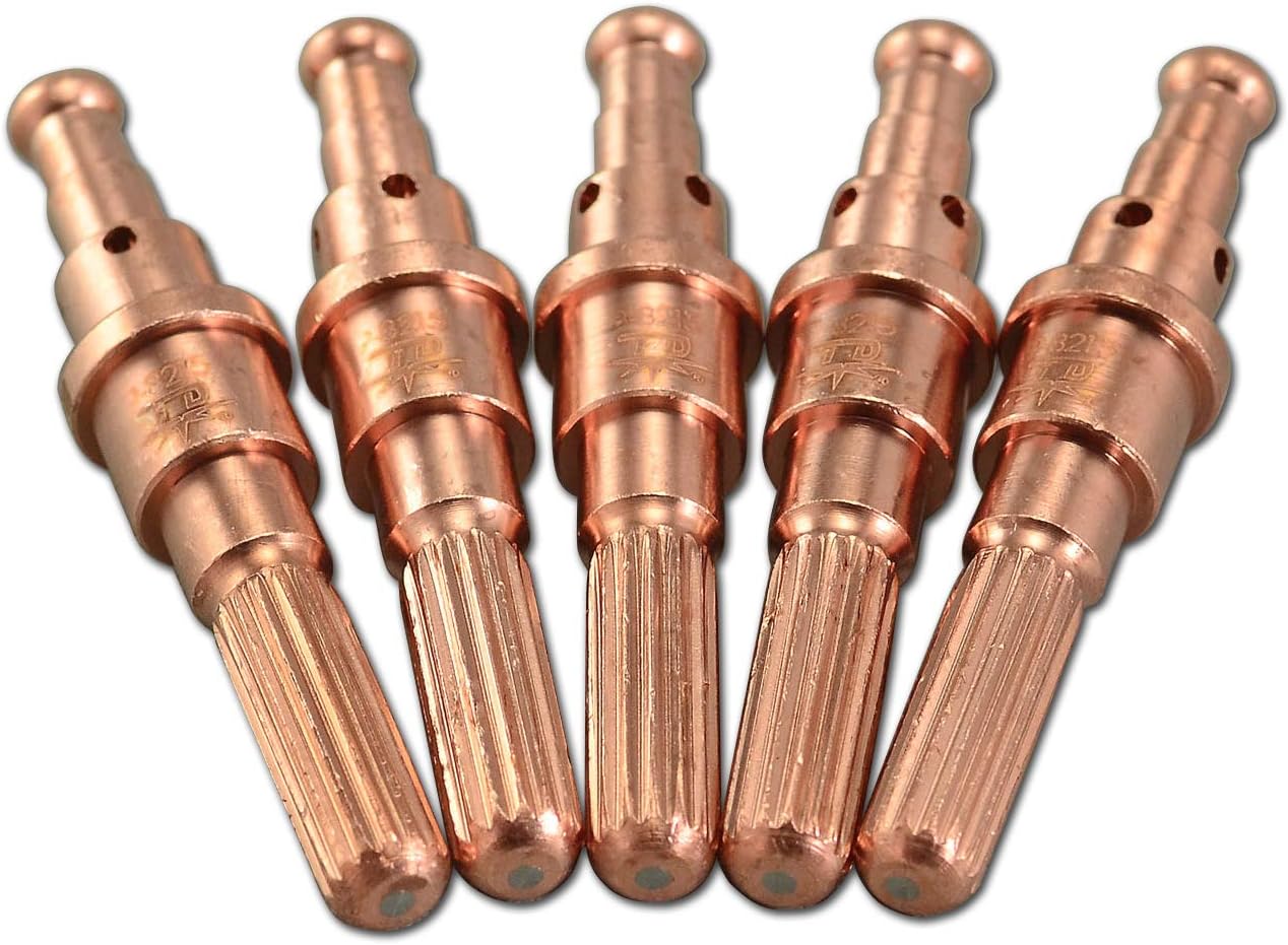 RIVERWELD Thermal Dynamics Plasma Electrode 9-8215 Fit SL60 SL100 Plasma Cutter Torch Consumables Parts Pack of 5