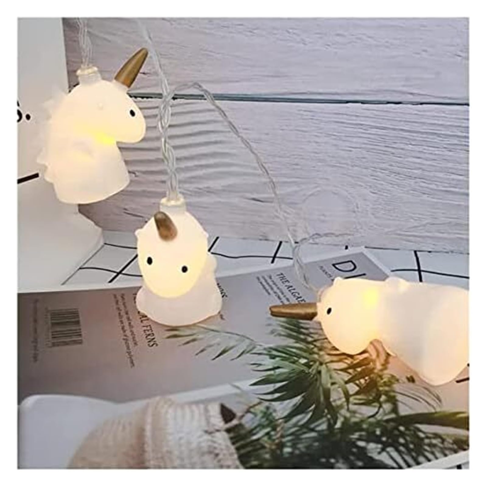 FBHFSUIEF Children's Room Decor String Lights Indoor,Battery Powered Light,Warm White LED Cute Animal Decoration Fairy(6.5ft(20led))