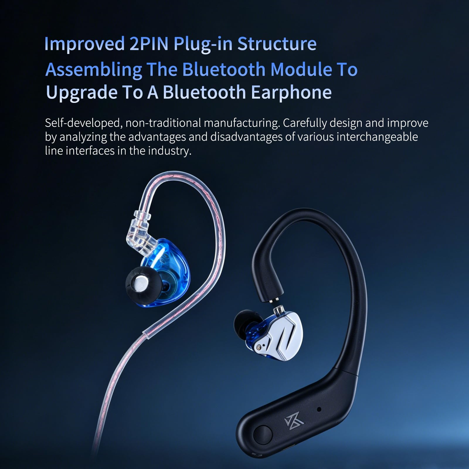 KZ ZSN Pro Hybrid Auricolari in-ear con cavo di tipo C, grigio