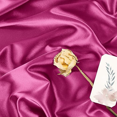 Vista 15 de MLMW Tela de satén Charmeuse beige de 3 yardas y 60 pulgadas de ancho, tela de satén Charmeuse sedosa por yarda, tela suave para vestidos de boda