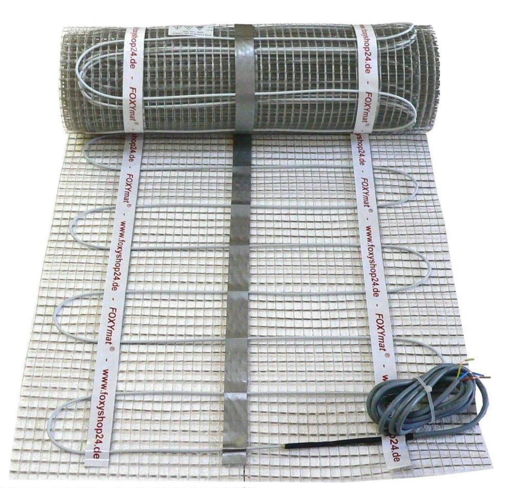 FOXYMAT.SL RAPID elektrische Fußbodenheizung, 3.0 m² (0.5m x 6m)