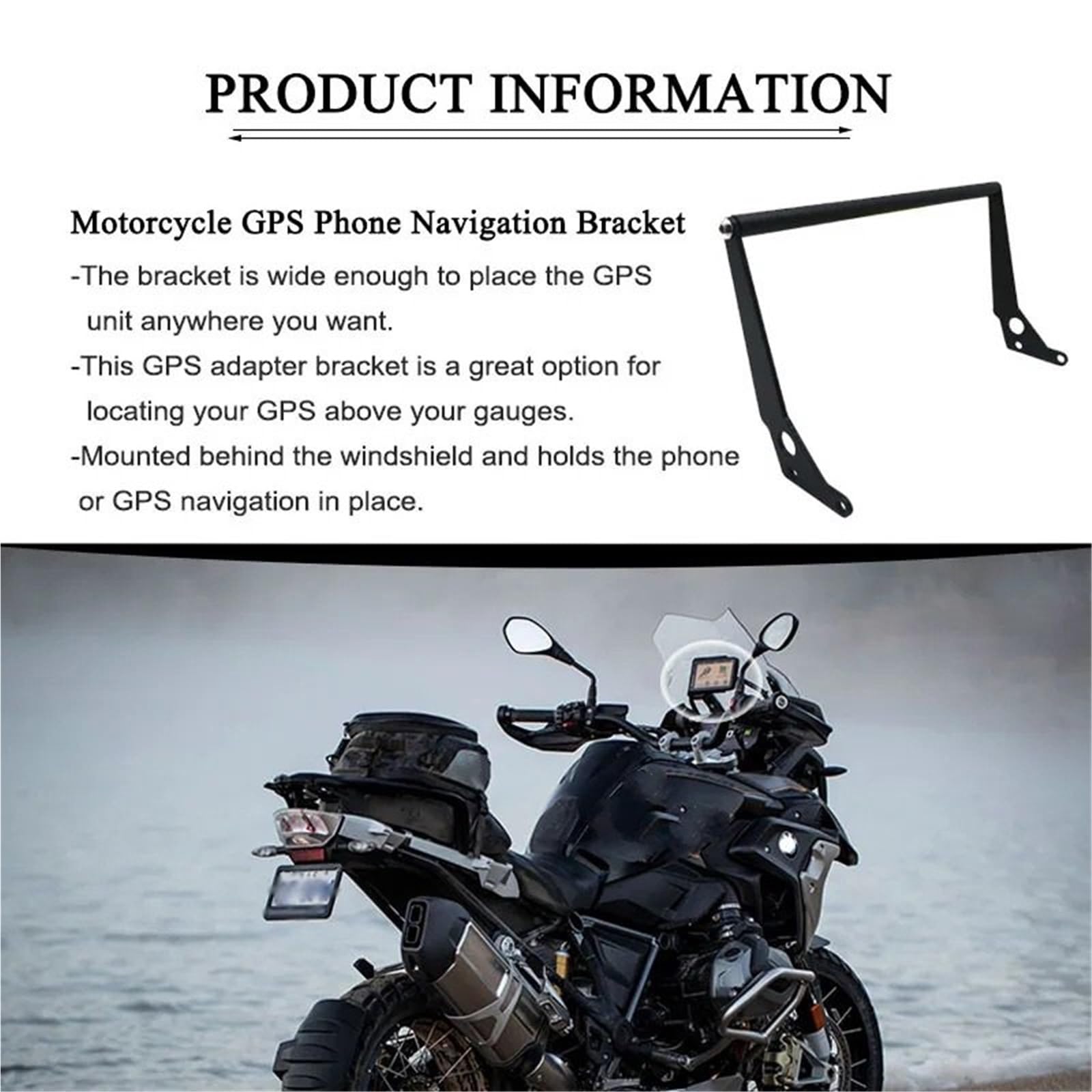 Uchwyt na telefon Do do Bmw R1200GS R1250GS LC ADV 2014-2023 Uchwyt nawigacyjny GPS do telefonu, uchwyt Do przednią kierownicę Uchwyt GPS