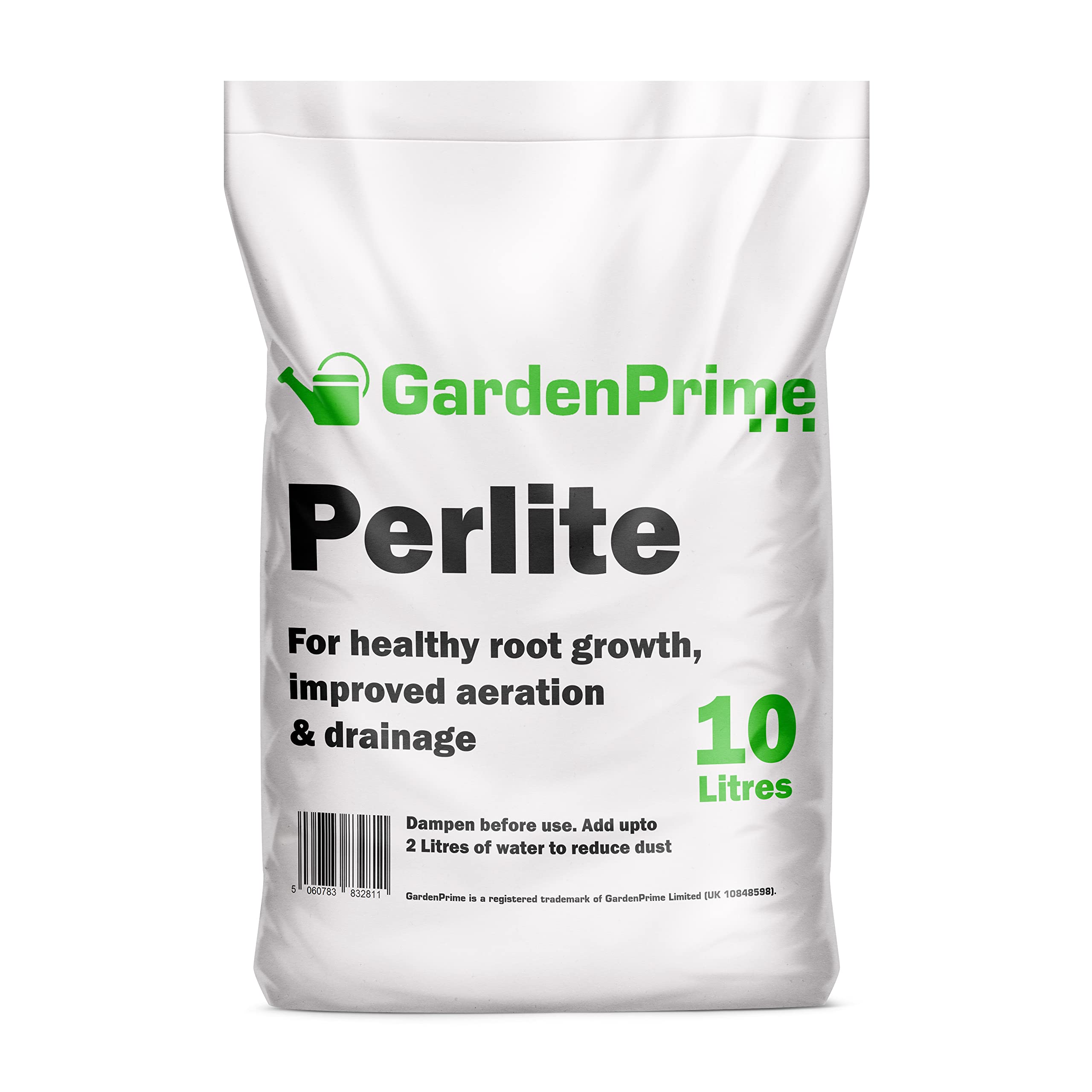 GardenPrime Horticultural Perlite for Plants 10L, Soil Additive for Aeration & Drainage, Potting Compost Mix for Houseplants, Seedlings, Cuttings & Succulents (10 Litres)