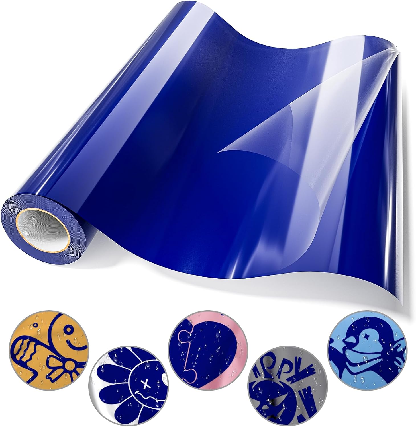 JAVIGA Royal Blue HTV, 12" x 20ft Heat Transfer Vinyl Rolls