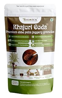 Treelogical Khajuri Guda Date Palm Jaggery Powder, 500 gm